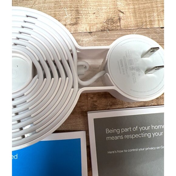 Google Nest Mini Smart Speaker With Wall Mount & Power Adapter - Picture 4 of 4